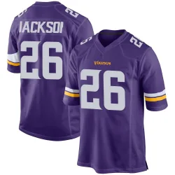 Youth Theo Jackson Minnesota Vikings No.26 Game Team Color Jersey - Purple