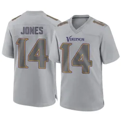 Youth Tim Jones Minnesota Vikings No.14 Game Atmosphere Fashion Jersey - Gray