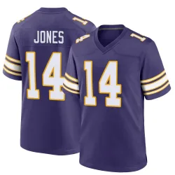 Youth Tim Jones Minnesota Vikings No.14 Game Classic Jersey - Purple