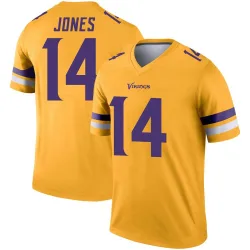 Youth Tim Jones Minnesota Vikings No.14 Legend Inverted Jersey - Gold