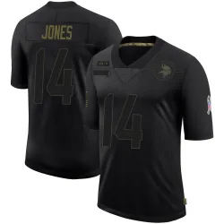 Youth Tim Jones Minnesota Vikings No.14 Limited 2020 Salute To Service Jersey - Black