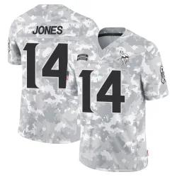 Youth Tim Jones Minnesota Vikings No.14 Limited 2024 Salute to Service Jersey - Arctic Camo