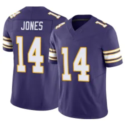 Youth Tim Jones Minnesota Vikings No.14 Limited Classic Vapor F.U.S.E. Jersey - Purple