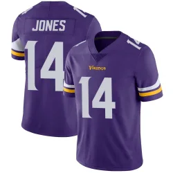 Youth Tim Jones Minnesota Vikings No.14 Limited Team Color Vapor Untouchable Jersey - Purple