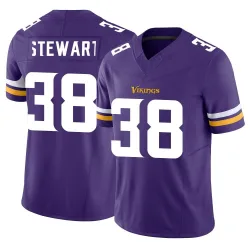 Youth Tre Stewart Minnesota Vikings No.38 Limited Vapor F.U.S.E. Jersey - Purple