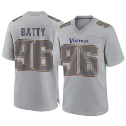 Youth Tyler Batty Minnesota Vikings No.96 Game Atmosphere Fashion Jersey - Gray