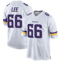 Youth Vershon Lee Minnesota Vikings No.66 Game Jersey - White