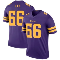 Youth Vershon Lee Minnesota Vikings No.66 Legend Color Rush Jersey - Purple