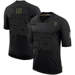 Youth Vershon Lee Minnesota Vikings No.66 Limited 2020 Salute To Service Jersey - Black