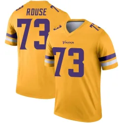 Youth Walter Rouse Minnesota Vikings No.73 Legend Inverted Jersey - Gold
