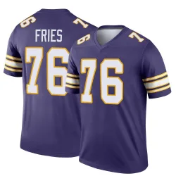 Youth Will Fries Minnesota Vikings No.76 Legend Classic Jersey - Purple