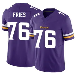 Youth Will Fries Minnesota Vikings No.76 Limited Vapor F.U.S.E. Jersey - Purple