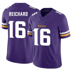 Youth Will Reichard Minnesota Vikings No.16 Limited Vapor F.U.S.E. Jersey - Purple