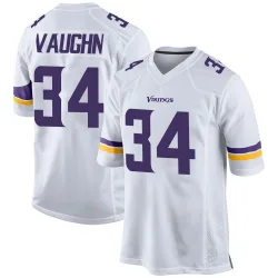 Youth Zemaiah Vaughn Minnesota Vikings No.34 Game Jersey - White
